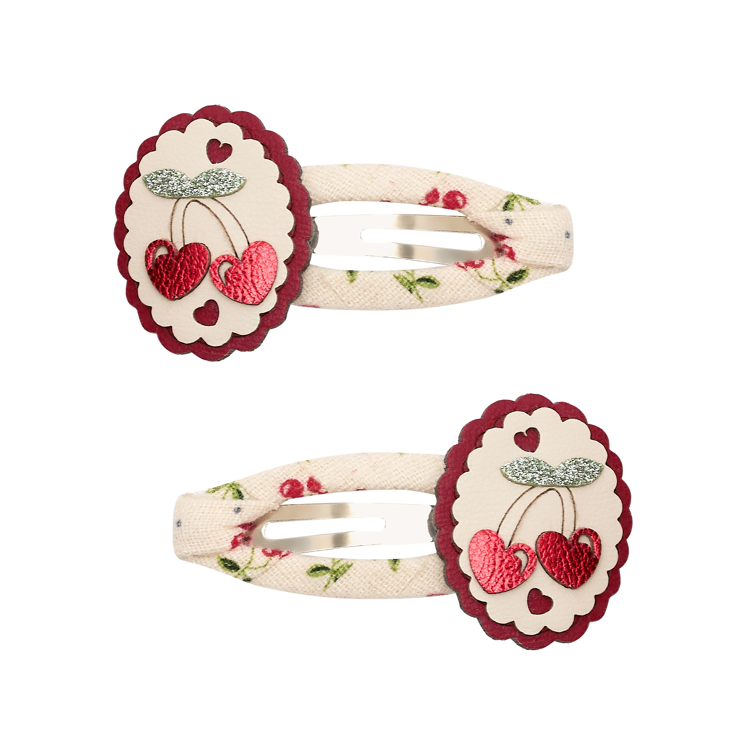 Заколки SCALLOP FRAMED CHERRIES CLIC CLACS